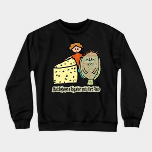 Funny Roquefort Cheese Pun Crewneck Sweatshirt